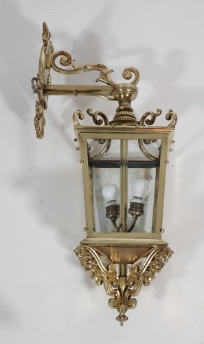 Lanterne portique en bronze fin XIXe siècle - 