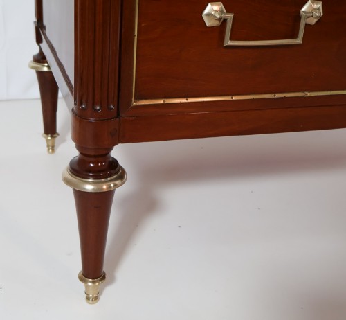 Louis XVI - French Louis XVI Mahogany Commode stamped F SCHEY