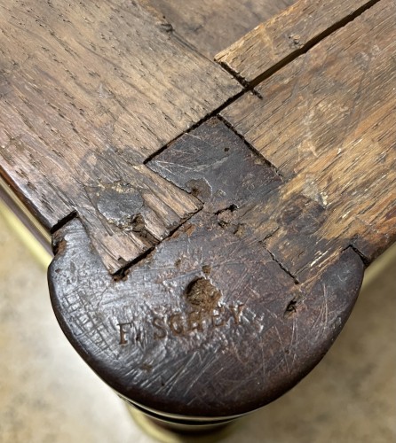 Antiquités - French Louis XVI Mahogany Commode stamped F SCHEY