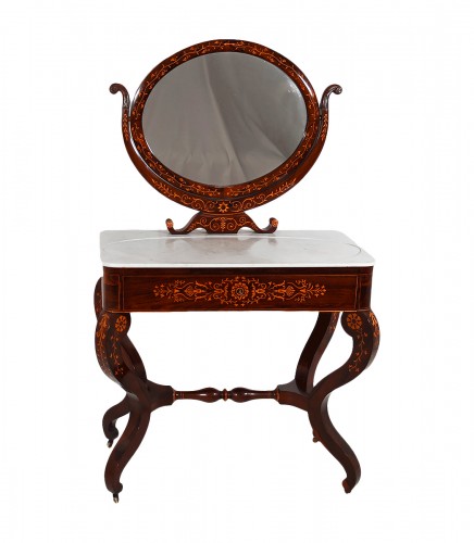 Dressing table in rosewood, Charles X period