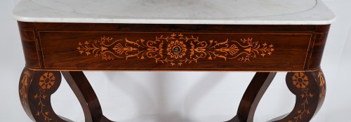 Dressing table in rosewood, Charles X period - 