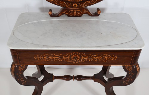 19th century - Dressing table in rosewood, Charles X period