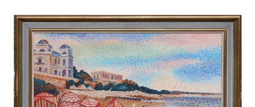 Lucien Neuquelman (1909-1988) - Plage de Foncillon Royan - Tableaux et dessins Style Années 50-60
