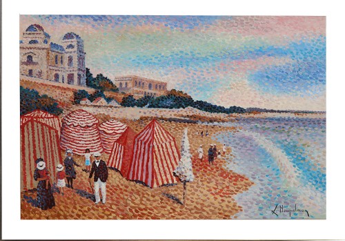 Lucien Neuquelman (1909-1988) - Plage de Foncillon Royan - Années 50-60