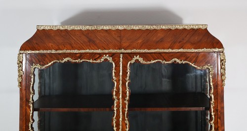 Mobilier Bibliothéque, vitrine - Vitrine en bois de violette époque Napoléon III