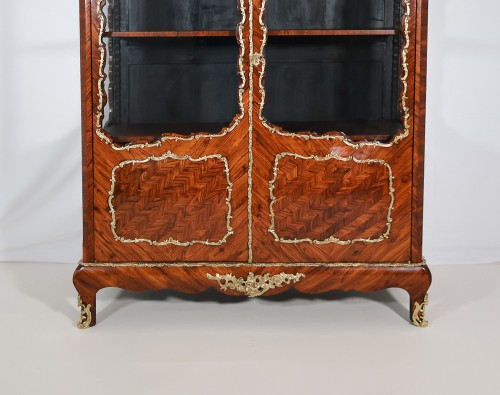 Vitrine en bois de violette époque Napoléon III - Galerie Lauretta