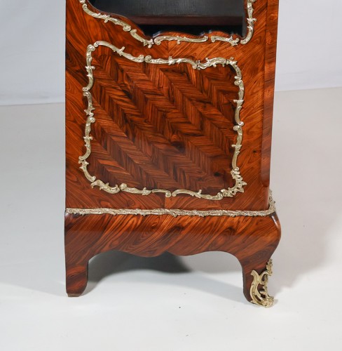 Antiquités - Vitrine en bois de violette époque Napoléon III
