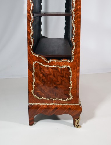 Antiquités - Vitrine en bois de violette époque Napoléon III