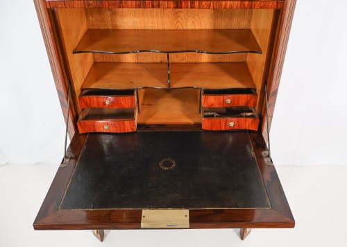 Secrétaire chiffonnier en marqueterie époque Louis XVI - Galerie Lauretta
