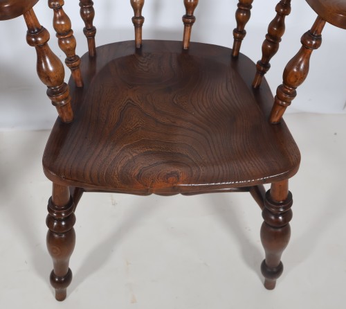  - Paire de fauteuils anglais style Windsor époque Victorienne