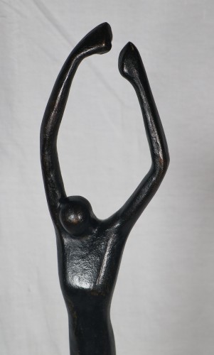Saut en parachute - Marcel Courbier (1898-1976) - Sculpture Style 