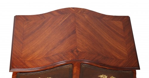 XIXe siècle - Meuble cartonnier en marqueterie fin XIXe estampillé Raulin