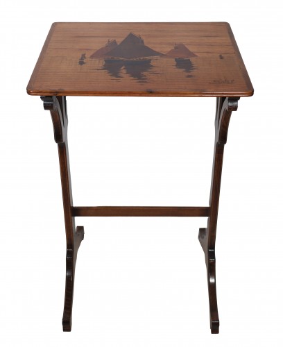 XIXe siècle - Émile Gallé, suite de quatre tables gigognes