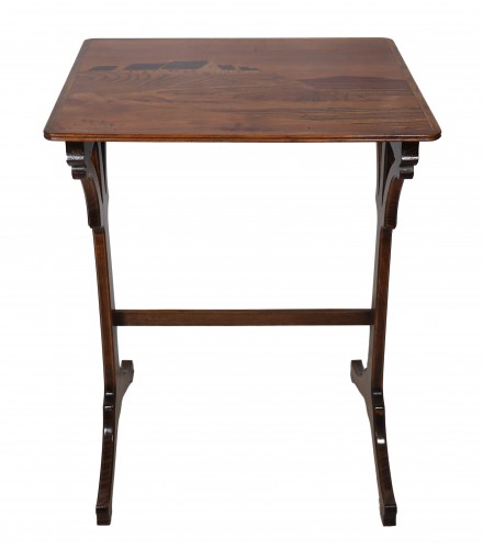 Émile Gallé, suite de quatre tables gigognes - Art nouveau
