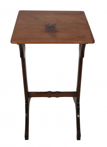 Art nouveau - Émile Gallé, suite de quatre tables gigognes