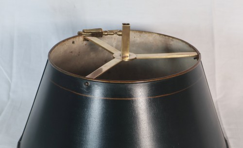 Antiquités - Bouillotte lamp by Eugène Hazart, late 19th century