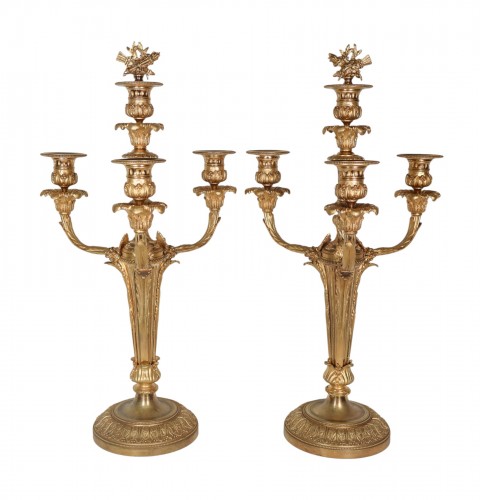 Paire de chandeliers d'époque Napoléon III