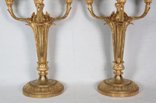 Luminaires Bougeoirs et Chandeliers - Paire de chandeliers d'époque Napoléon III