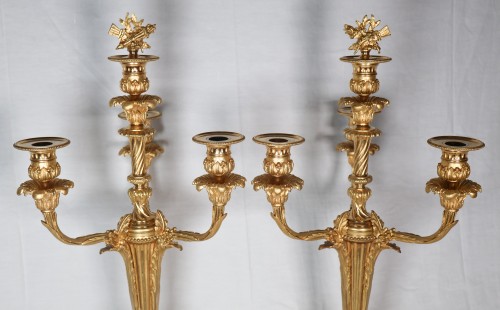 Napoléon III - Paire de chandeliers d'époque Napoléon III