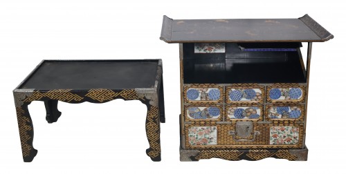 Japanese cabinet known as Shodana, Meiji period, 1868-1912 - 