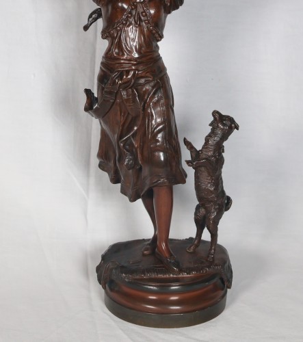 Sculpture Sculpture en Bronze - Esméralda - Austria Bergmann (1861-1936)