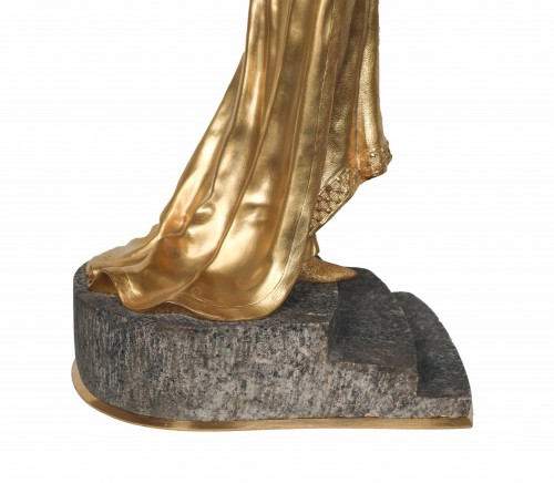 Antiquités - Bronze chryséléphantine époque art déco Dominique ALONZO