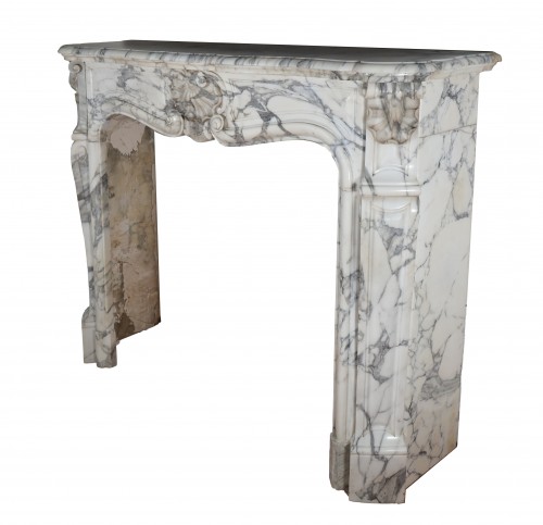 Matériaux & Architecture Cheminées - Cheminée fin XIXe en marbre Arabescato