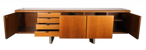 Furniture  - Walnut sideboard by Hans Von Klier for Skipper, Italy, 1970s.