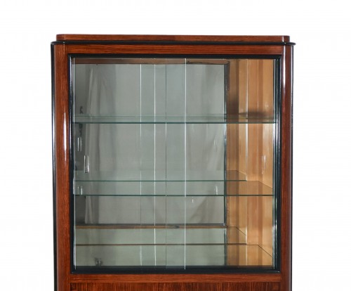 Vitrine en palissandre époque Art déco - Mobilier Style Art Déco