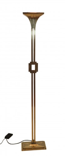 Lampadaire en bronze Giovanni Santoni Italie années 70 - Galerie Lauretta