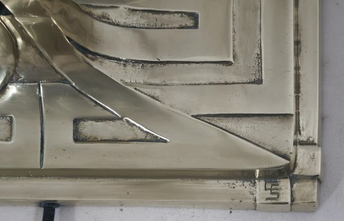 Antiquités - Lampadaire en bronze Giovanni Santoni Italie années 70