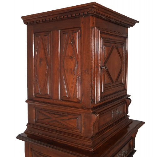 Antiquités - Walnut cabinet, Louis XIII period