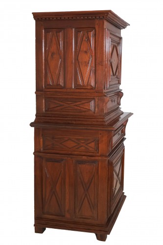 Antiquités - Walnut cabinet, Louis XIII period