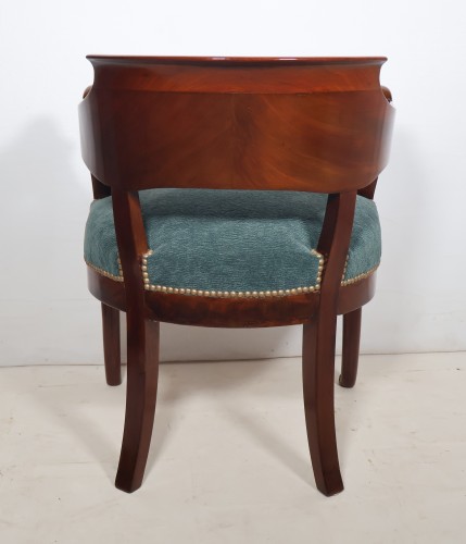 Empire - Fauteuil de bureau à col de cygne époque Empire