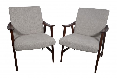 Paire de fauteuils Scandinave Dokka Mobler années 60