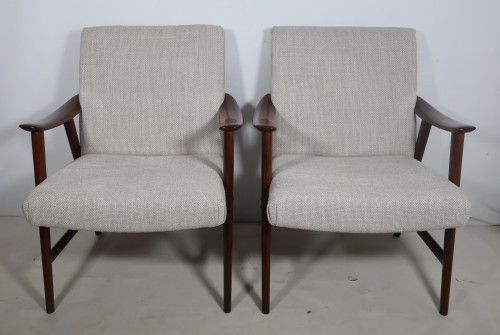 Sièges Fauteuil & Bergère - Paire de fauteuils Scandinave Dokka Mobler années 60