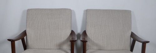 XXe siècle - Paire de fauteuils Scandinave Dokka Mobler années 60