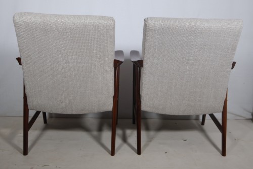 Antiquités - Paire de fauteuils Scandinave Dokka Mobler années 60