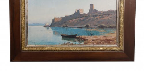 Tableaux et dessins Tableaux du XXe siècle - Vue de Bages - Lina BILL (1855-1936)