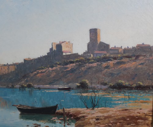 XXe siècle - Vue de Bages - Lina BILL (1855-1936)