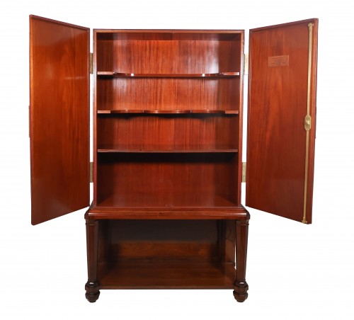 Cabinet en palissandre gainé de cuir époque Art déco - Mobilier Style Art Déco