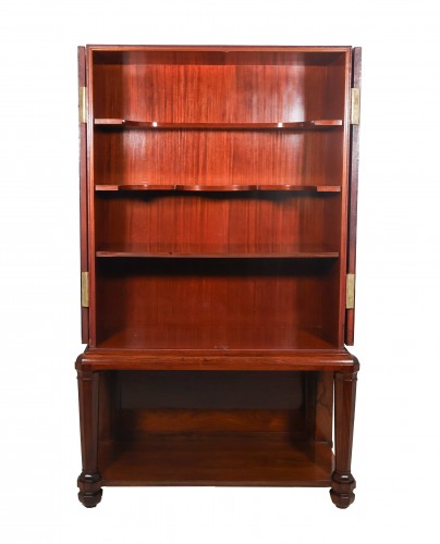 XXe siècle - Cabinet en palissandre gainé de cuir époque Art déco