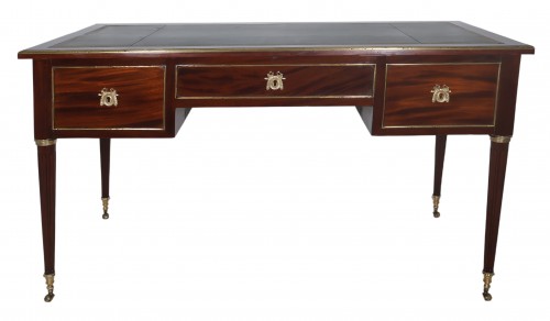 Bureau plat à tirettes époque Louis XVI - Louis XVI