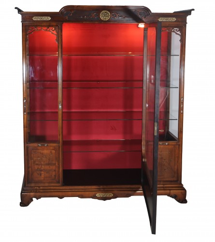 Mobilier Bibliothéque, vitrine - Vincent Épeaux (1862-1945) - Vitrine japonisante 