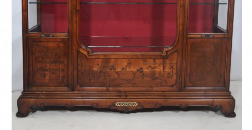 Antiquités - Vincent Épeaux (1862-1945) - Vitrine japonisante 
