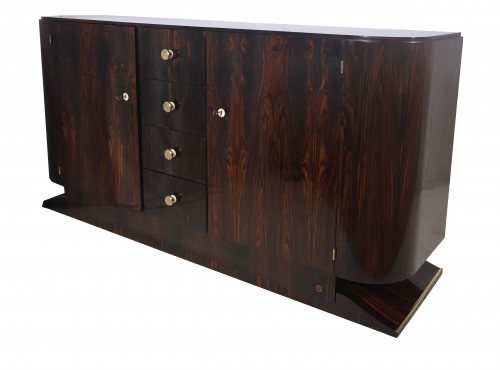 Mobilier Buffet - Enfilade en ébène de Macassar époque Art Déco
