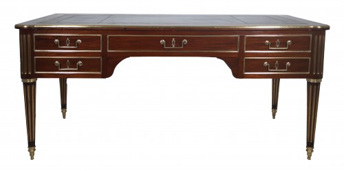 Grand bureau plat à tirettes début XIXe Siècle - Galerie Lauretta