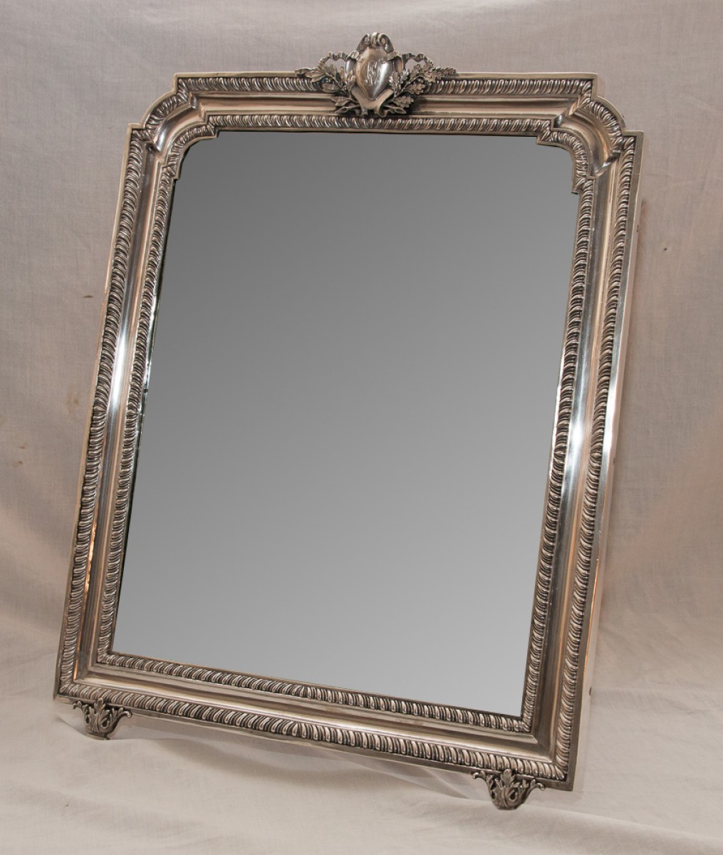 Miroir de table en argent - XIXe siècle - N.76055