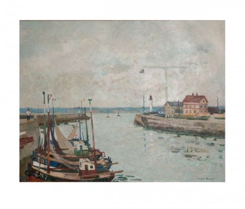 Port de Honfleur - Jacques BOUYSSOU daté 1967