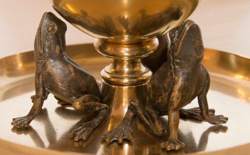 Napoléon III - Coupe en bronze doré signée "Maison Alphonse Giroux" 1870
